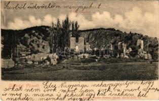 1904 Pécs, Tettyei romok. Fischer Ferenc kiadása (EK)