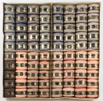 cca 1940 Selyemfényű Tömőpamut 80 gombolyag, dobozában