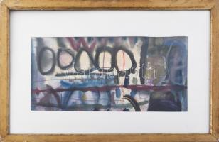 Misch Ádám (1935-1995): Este felé (cím nélkül), 1965. Akvarell, papír, jelezve jobbra lent, üvegezet...