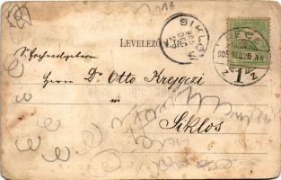 1905 Pécs, Király utca Özv. Tausz Vilmosné kiadása (EM)