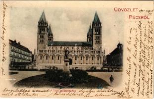 1901 Pécs, Székesegyház (felületi sérülés / surface damage)