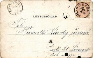 1899 Piliscsaba, Tábori vasútállomás, gőzmozdony, vonat, Templom tér. / K.u.K. Militär-Lager Station...