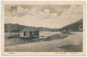 Lippa, Lipova; Moara pe apa / Vízimalom, hajómalom. I. Schöner kiadása / floating ship mill (boat mill), watermill (lyuk / pinhole)