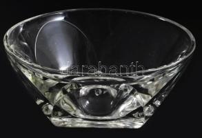 Kristály kínáló, hibátlan, d: 20 cm, m: 8 cm