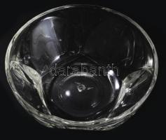 Kristály kínáló, hibátlan, d: 20 cm, m: 8 cm