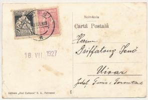 1927 Lupény, Lupeni; Fabrica de cocs si colonia Stefan / Kokszgyár, iparvasút, gőzmozdony, vonat / c...