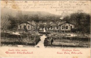 1903 Piliscsaba, Északi tábor cantin, étkező. K.u.k. katonák (fl)