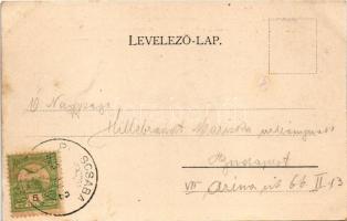 1903 Piliscsaba, Északi tábor cantin, étkező. K.u.k. katonák (fl)