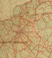 1946 Magyarország autótérképe, szerk.: Turner István, 1:500000, Klösz, 84×113 cm hajtva