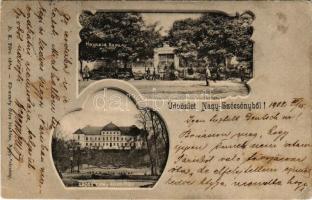 1902 Szécsény, Nagyszécsény; Gross kastély északi része, Haynald kapu. Körmendy Géza kiadása (EK)