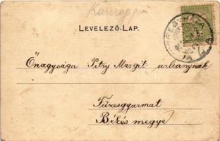 1905 Nyíregyháza. Vasúti út (felületi kopások / worn surface)