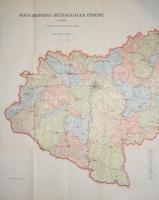 1943 Magyarország Közigazgatási Térképe, 1:500 000, M. Kir. Honvéd Térképészeti Intézet, 2 db nagy m...