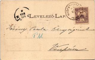 1901 Nádasdladány, Nádasladány; park részlet. Klösz György kiadása (EK)