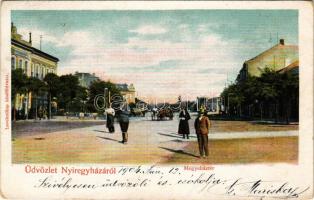 1904 Nyíregyháza, Megyeház tér. Levelezőlap kiadóhivatal (EK)