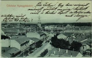 1898 Nyíregyháza, látkép, Harth üzlete (EK)