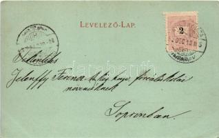 1898 Nyíregyháza, látkép, Harth üzlete (EK)