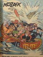 1973 - 1974 Mozaik képregények több füzet egybe kötve, egészvászon kötésben, jó állapotban. 16 db sz...
