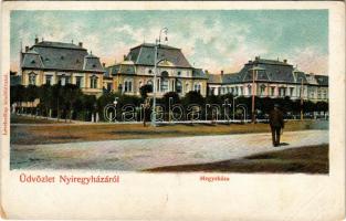 Nyíregyháza, Megyeháza. Levelezőlap kiadóhivatal (EK)