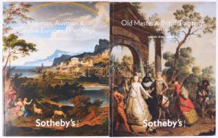 Sotheby's 2 darab aukciós katalógus, régi festmények témában, benne sok magyar vonatkozással: Vaszary János, Rafael Viktor, Frank Frigyes, Medveczky Jenő, Mednyánszky László, Rákosy Nándor, Zichy Mihály. 2008-2009.