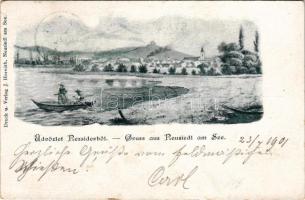 1901 Nezsider, Neusiedl am See; látkép. Horváth J. kiadása / view (EK)