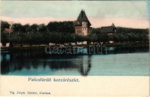 Palics-fürdő, Palic; Korzó részlet. Kiadja Vig Zsigmond Sándor / promemade