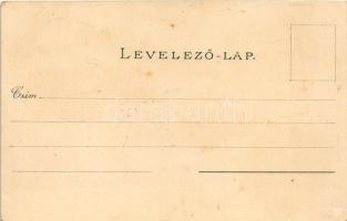 Palics, Palic (Szabadka, Subotica); Fürdő. Vig Zsigmond Sándor kiadása / spa, bath. Art Nouveau, flo...