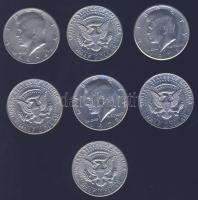 USA 1971-80 1/2$ 400-as Ag "Kennedy" T:1/2,2 (7x)