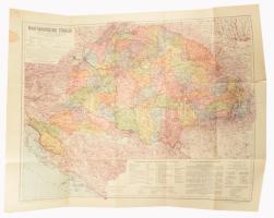 ca 1930 Kogutowitz: Magyarország térképe a trianoni határok feltüntetésével ca 1930.. 60x70 cm