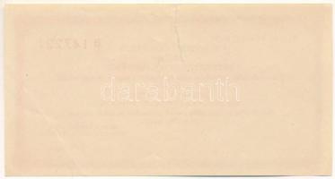 1960 k. "Magyar Nemzeti Bank" behozatali engedély 240Ft-ról "B 147221" T:VG egy ...