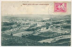 1925 Balázsfalva, Blasendorf, Blaj; Blajul privit din spre miaza-noapte / látkép északról nézve / general view (EK)