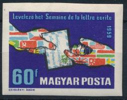 1959 Levelezőhét (II.) vágott bélyeg