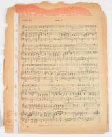 ca 1910-1925 5 db klf kotta vegyes állapotban: Internationale, Bartók, népdalok, stb