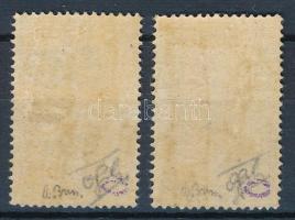 1931 Zeppelin sor fogazott fázisnyomatai (színpróbák) "Zeppelin 1931" felülnyomás nélkül. ...