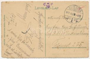 1917 Kovászna, Covasna; Iparvasút a siklóval. Szabó nyomda kiadása / industrial railway, funicular (...