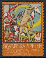 1912 Stockholmi Olimpiai Játékok levélzáró bélyeg