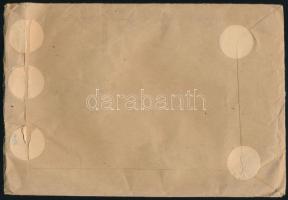 1966 Túlsúlyos levél az NDK-ból Szegedre 10Ft (!) 17 bélyeges portóval