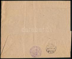 1923 Nagyalakú hivatalos levél Hivatalos 50K + 3 x 100K bérmentesítéssel "KIRÁLYI ÜGYÁSZSÉG / K...