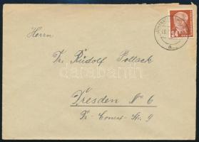 NDK 1953 Az NDK Liberális Demokrata pártja behrensdorfi pártiskolájának adománybélyege távolsági lev...