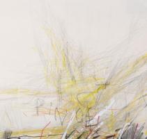 Misch Ádám (1935-1995): Pince (Hajós), 1983. Vegyes technika, kollázs, papír, jelezve középen lent, ...