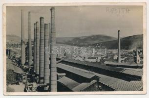 Resicabánya, Resicza, Recita, Resita; Cuptoarele Martin / vasgyár, Martin kemencék / ironworks, iron factory, furnaces (Rb)