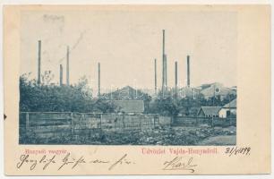 1899 Vajdahunyad, Hunedoara; vasgyár / ironworks, iron factory (EK)