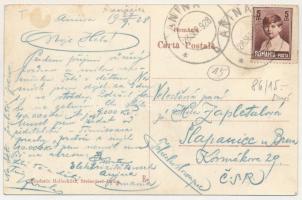 1928 Anina, Stájerlakanina, Stájerlak, Steierdorf; Putul central / Zentral-Schacht / vasgyár, közpon...