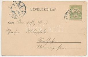 1905 Oravicabánya, Oravica, Oravicza, Oravita; Római katolikus templom. Gross Gyula kiadása / Cathol...