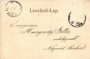 1901 Nagyszombat, Tyrnau, Trnava; utcakép, Goldberger A. üzlete, templomok. Kiadja F. Richter (tévny...