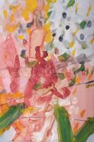 Misch Ádám (1935-1995): Álomba merülve/Im Schlaf versinken, 1988. Tempera, papír, jelezve középen le...