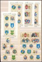 1997 Budapest és megyék címerei (I.) + (II.9 sor + blokk párok, páronként azonos sorszámmal