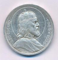 1938. 5P Ag "Szent István" T:AU patina
Adamo P8.1