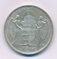 1939. 5P Ag "Horthy balra" T:AU patina Adamo P8.2