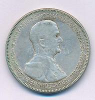 1930. 5P Ag "Horthy jobbra" T:VF patina Adamo P8