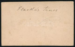 cca 1870 Flaskár János (?-1879) pap, győri főreáliskolai hittanár, szilsárkányi plébános portréja, v...